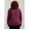 June + Vie by Roaman's Women's Plus Size Faux Wrap Top - 3 of 4