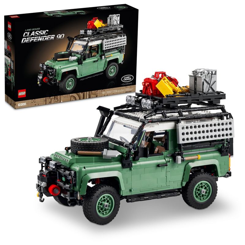 LEGO Icons Land Rover Classic Defender 90 Model Car Building Set 10317, 1 of 8