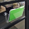 Azar Displays Clear Plastic Wall Mount File Holder with Suction Cups, 4-Pack - 3 of 4