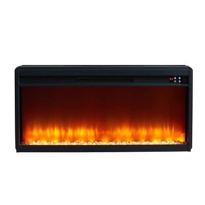 Gray 70" Electric Fireplace TV Stand with Cabinets