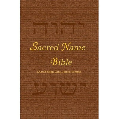 Sacred Name Bible - (Hardcover)