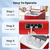 ZAFRO Ice Makers Countertop with Self-Cleaning, 26lbs/24hrs, 9 Cubes Ready in 6 Mins, with 2 Sizes Bullet Ice/Ice Scoop/Basket , Red - 2 of 4