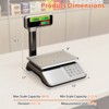 Costway 88lb Price Computing Scale with Pole Dual LCD Display,Counting Function for Retail - 3 of 4