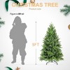 NAYSAYE 5FT Christmas Tree Full Realistic Green Pine with Mixed PE PVC Needles for Holiday Home Decor, Green, 33"*33"*60" - 3 of 4