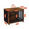 Dog Crate Furniture, Flip-Top Dog Kennel with Removable Bowls, Heavy Duty Chew-Proof Design for Small/Medium/Large Dogs, Multi-Functional End Table - 2 of 4