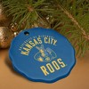 University of Missouri - Kansas City Kangaroos Logo Porcelain Scalloped Holiday Christmas Tree Ornament - 4 of 4