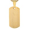 Steeltime Ladies stainless steel serenity prayer pendant comes with 18" chain. Color Options: Silver, Gold - 2 of 4