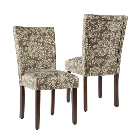 Set Of 2 Parsons Dining Chair Brown - Homepop : Target