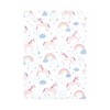 Hudson Baby Infant Girl Cotton Flannel Burp Cloths, Unicorns Rainbows 7 Pack, One Size - 3 of 4