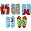 Peanuts Snoopy Women's Holiday Inspired Mix and Match 5-Pack Adult No-Show Ankle Socks Shoe Size 4-10 Multicoloured - 2 of 4