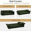 Sapphtopaz 70.1" Couches for Living Room 2 Seater Futon Sofa Bed with Folding Armrest,Convertible Sleeper Sofa with Throw Pillow for Bedroom - 2 of 4