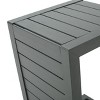 Sapphtopaz Outdoor End Table Modern Aluminum C-shaped Outdoor End Table Outdoor Side Table, Patio Table Small Table for Backyard, Balcony, Porch - 4 of 4