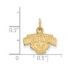Black Bow Jewelry 10k Yellow Gold Wisconsin Badgers NCAA Extra Small Pendant - 2 of 3