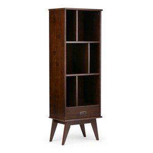Tierney Solid Hardwood Mid Century Bookcase and Storage Unit Brown - Wyndenhall