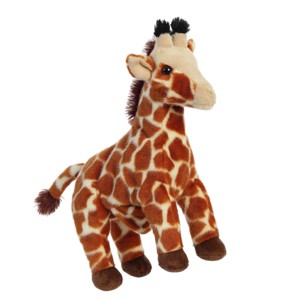 Aurora Medium Giraffe Hand Puppet Interactive Stuffed Animal Brown 12" - 1 of 4