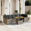 vidaXL Garden Sofa Set Grey - 2 of 4