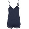 Women's Lace Detail Pajama Romper - LASCANA - 4 of 4