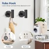 Itopfox 5 Piece Matte Black Bathroom Hardware Set SUS304 Stainless Steel Towel Bar 23.6 Inch Towel Ring Toilet Paper Holder Shelf Hooks - 4 of 4