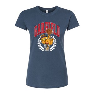 Women's - Garfield - Basketball Fitted Graphic T-Shirt - 1 of 3