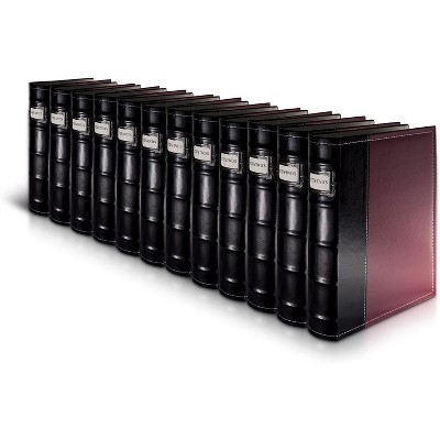 Bellagio-Italia CD/DVD Storage Binder - Black - Leather - 144-Disc Capacity