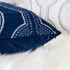 Tramull Holiday Snowflake Velvet Pillow 20x20 with Insert, Embroidered Winter Decor, Christmas Accent Cushion for Sofa Bedroom - 4 of 4