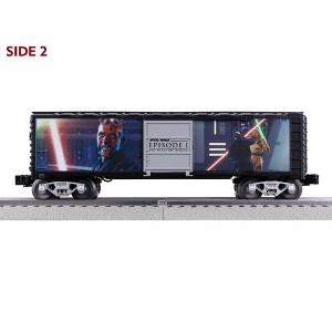 Lionel Star Wars Lightsaber Series Illuminated Boxcar Darth Maul V Qui Gon Jin Toy Vehicle Accessories - 1 of 2