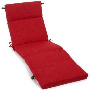 Blazing Needles, 72-inch by 24-inch Solid Polyester Outdoor Chaise Lounge Cushion - 1 of 1