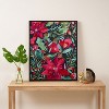 CayenaBlanca Watercolour Christmas Flowers Framed Art Canvas - Society6 - 3 of 4