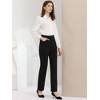 Allegra K Women's High Waist Work Office Stretch Straight Leg Trousers - 4 of 4