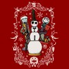 Womens The Nightmare Before Christmas Sally and Snowman Jack T Shirt - 2 of 4