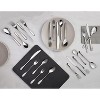 Nambe 7571 Bend Stainless Steel 45-Piece Flatware Set, Service for 8 - Silver - 4 of 4