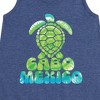Girls' - Instant Message - Cabo Mexico Sea Turtle Graphic Sleeveless Aline Dress - 2 of 4