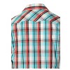 Gioberti Men's Western Plaid Long Sleeve Shirt with Pearl Snap-on - 2 of 2