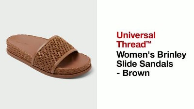 Women's Brinley Slide Sandals - Universal Thread™ Brown