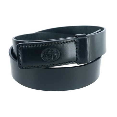 Boston Leather Men's Leather No Scratch Work Belt With Hook And Loop  Closure : Target