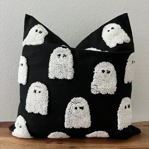 Racxily Tufted throw pillow cover, Halloween and fall d¨¦cor - 1 of 2