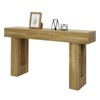 63" Long Console Table for Entryway, Wood Rectangular Sofa Table Behind The Couch - 3 of 4