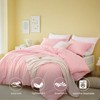 SEVOBAL Quilts Oversized Duvet Cover Set All Season Bed Comforter Alternative Quilted Duvet Machine Washable, Pink, 104"*90"*1" - 2 of 4