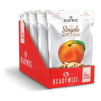 Wise Company Vegan Gluten Free Sliced Peaches Freeze Dried 1.4oz/6ct