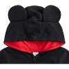 Disney Mickey Mouse Boys Zip Up Hoodie with Ears for Infants and Toddlers Kids - Size 12M - 2 of 4