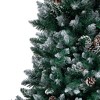 vidaXL Artificial Christmas Tree with Pine Cones and White Snow 8 ft - 3 of 4