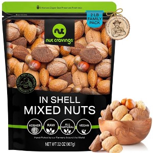 Mixed Nuts (In Shell) Brazil Walnuts Almonds Hazelnuts Pecans by Nut Cravings - 1 of 4