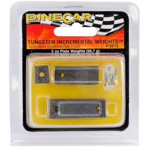 Pine Car Derby Weights 2oz-Tungsten Incremental Weight Plate - 1 of 2