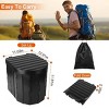 Racxily Foldable Emergency Toilet Portable Porta Potty for Car Travel Camping Travel Commode with Lid Carry Bag 1 Roll Garbage Bags - 3 of 4