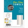 Aunt Martha's Stitch 'Em Up Retro Stripe Towels 18"X28" 3/Pk-Gray Stripe - 3 of 4