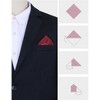 INSPIRE CHIC Men's Curl Waves Embroidery Textured Pocket Square - 3 of 4