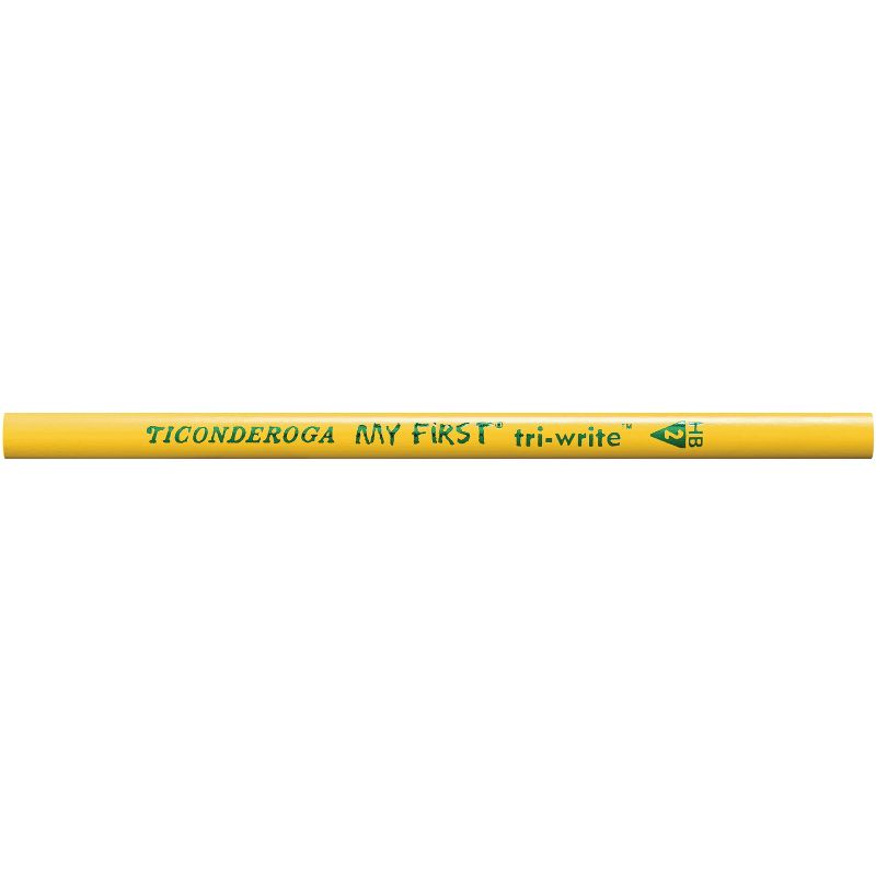 Ticonderoga My First TriWrite Triangular Graphite Pencils Without Erasers, No 2 Tip, Yellow, Pack of 36, 2 of 5