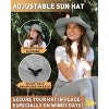 Tirrinia Men’s Women’s Extra Wide Brim Sun Hat, Casual Large Boonie Fishing Safari Hiking Cap - 3 of 4