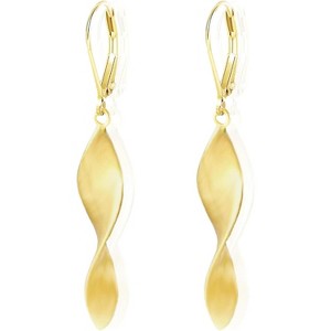 Sterling Silver Leverback Earrings for Women, 14K Gold and Silver Drop Dangle Earrings Jewelry Hypoallergenic - 1 of 4