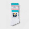 Pride Adult Trans Butterfly Socks - White Checkered - image 2 of 3